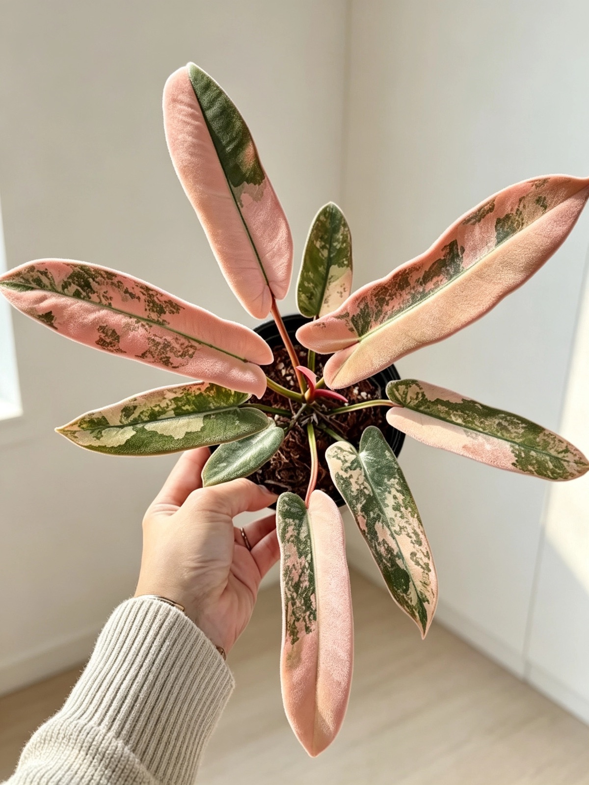 Philodendron atabapoense Pink Variegated